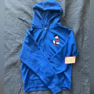 New with tags medium blue Disneyland zip sweatshirt